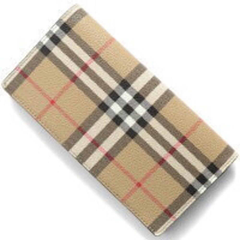 Burberry CC Check Bifold Black Beige Wallet - Picture 2 of 5
